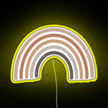 Load image into Gallery viewer, Boho Rainbow RGB neon sign yellow