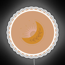 Load image into Gallery viewer, Boho Sun and Moon RGB neon sign white