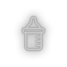 Load image into Gallery viewer, white bottle milk family children formula care child kid baby led neon factory