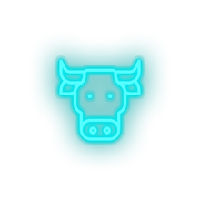 Load image into Gallery viewer, bufalo Animal buffalo cape cartoon fauna herbivore zoo Neon led factory
