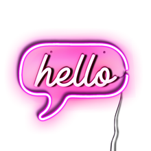 Load image into Gallery viewer, Hello neon signs