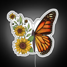 Load image into Gallery viewer, Butterfly RGB neon sign white