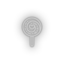 Load image into Gallery viewer, white candy led candy lollipop love relationship romance sweet valentine day neon factory