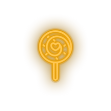 Load image into Gallery viewer, warm_white candy led candy lollipop love relationship romance sweet valentine day neon factory
