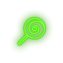 Load image into Gallery viewer, green candy_lollipop led amusement candy carnival circus lollipop parade sweet neon factory