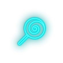Load image into Gallery viewer, ice_blue candy_lollipop led amusement candy carnival circus lollipop parade sweet neon factory