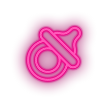 Load image into Gallery viewer, pink care pacifier kid baby child children family led neon factory