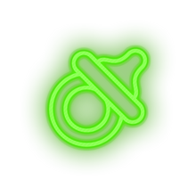 Load image into Gallery viewer, green care pacifier kid baby child children family led neon factory