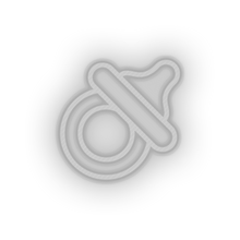Load image into Gallery viewer, white care pacifier kid baby child children family led neon factory