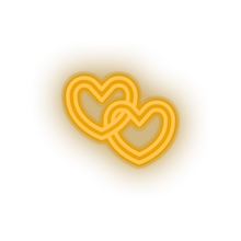 Load image into Gallery viewer, warm_white chain led chain heart key love relationship romance valentine day neon factory