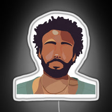 Load image into Gallery viewer, Childish Gambino RGB neon sign white