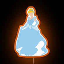 Load image into Gallery viewer, Cindy RGB neon sign orange