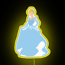 Load image into Gallery viewer, Cindy RGB neon sign yellow
