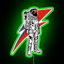 Load image into Gallery viewer, Classic David Bowie Theres A Atarman Gift Men Women RGB neon sign green