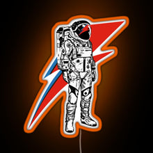 Load image into Gallery viewer, Classic David Bowie Theres A Atarman Gift Men Women RGB neon sign orange