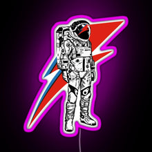 Load image into Gallery viewer, Classic David Bowie Theres A Atarman Gift Men Women RGB neon sign  pink