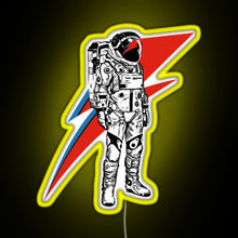 Load image into Gallery viewer, Classic David Bowie Theres A Atarman Gift Men Women RGB neon sign yellow