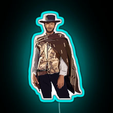 Load image into Gallery viewer, Clint Eastwood RGB neon sign lightblue