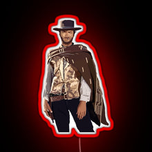Load image into Gallery viewer, Clint Eastwood RGB neon sign red