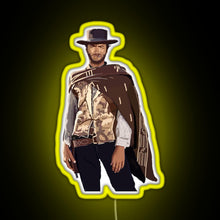 Load image into Gallery viewer, Clint Eastwood RGB neon sign yellow