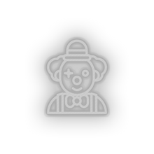 Load image into Gallery viewer, white clown led amusement carnival circus clown funny joker parade neon factory