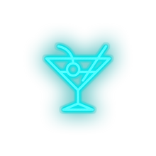 Load image into Gallery viewer, ice_blue cocktail led alcohol cocktail drink holiday tourism travel vacation neon factory