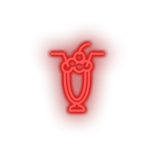 Load image into Gallery viewer, red cocktails led cherry cocktails drink love relationship romance valentine day neon factory
