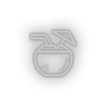Load image into Gallery viewer, white coconut led coconut holiday summer tourism travel tropical drink vacation neon factory
