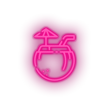 Load image into Gallery viewer, coconut Coconut holiday summer tourism travel tropical drink vacation Neon led factory