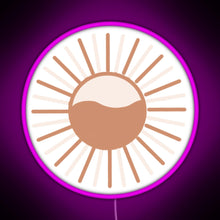 Load image into Gallery viewer, Colorful sun RGB neon sign  pink