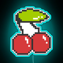 Load image into Gallery viewer, Cool 8 bit cherry RGB neon sign lightblue