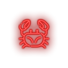 Load image into Gallery viewer, red crabs led animal beach crab holiday seafood summer vacation neon factory