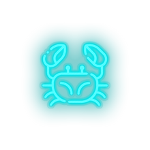 Load image into Gallery viewer, ice_blue crabs led animal beach crab holiday seafood summer vacation neon factory