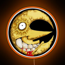 Load image into Gallery viewer, Crazy Moon RGB neon sign orange