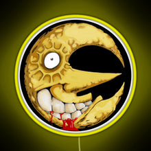 Load image into Gallery viewer, Crazy Moon RGB neon sign yellow