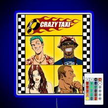 Load image into Gallery viewer, Crazy Taxi Essential T Shirt RGB neon sign remote