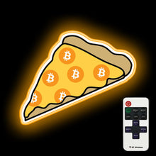 Load image into Gallery viewer, Cryptopizza - bitcoin neon sign