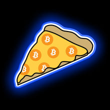 Load image into Gallery viewer, Cryptopizza - bitcoin neon sign