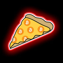 Load image into Gallery viewer, Cryptopizza - bitcoin neon sign
