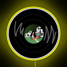 Load image into Gallery viewer, ctrl sza vinyl RGB neon sign yellow