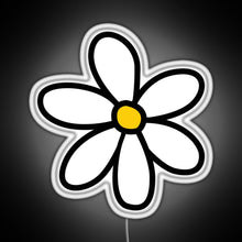 Load image into Gallery viewer, Cute flower RGB neon sign white