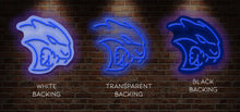 Load image into Gallery viewer, Dark blue HELLCAT LOGO neon