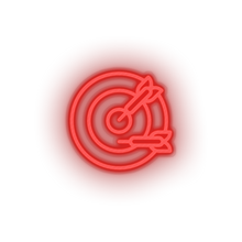 Load image into Gallery viewer, red dart led amusement carnival circus dart game parade target neon factory