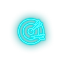 Load image into Gallery viewer, ice_blue dart led amusement carnival circus dart game parade target neon factory