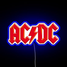 Load image into Gallery viewer, DC AC RGB neon sign blue