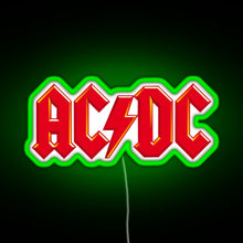 Load image into Gallery viewer, DC AC RGB neon sign green