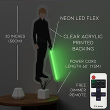 Load image into Gallery viewer, Luke lightsaber neon wall light