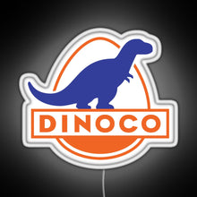 Load image into Gallery viewer, Dinoco Cars RGB neon sign white