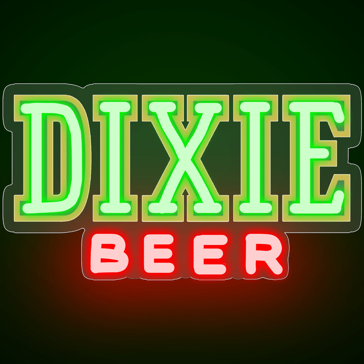DIXIE BEER neon signs