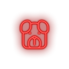 Load image into Gallery viewer, red dog led animal carnivore cartoon dog house pet pet zoo neon factory